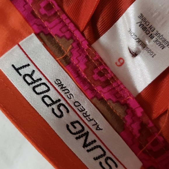 Vintage women's alfred sung 100% silk pencil skirt "moana" small - Picture 5 of 7